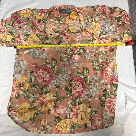 Lizwear Pink Floral Shirt Size Large - Picture 3 of 5